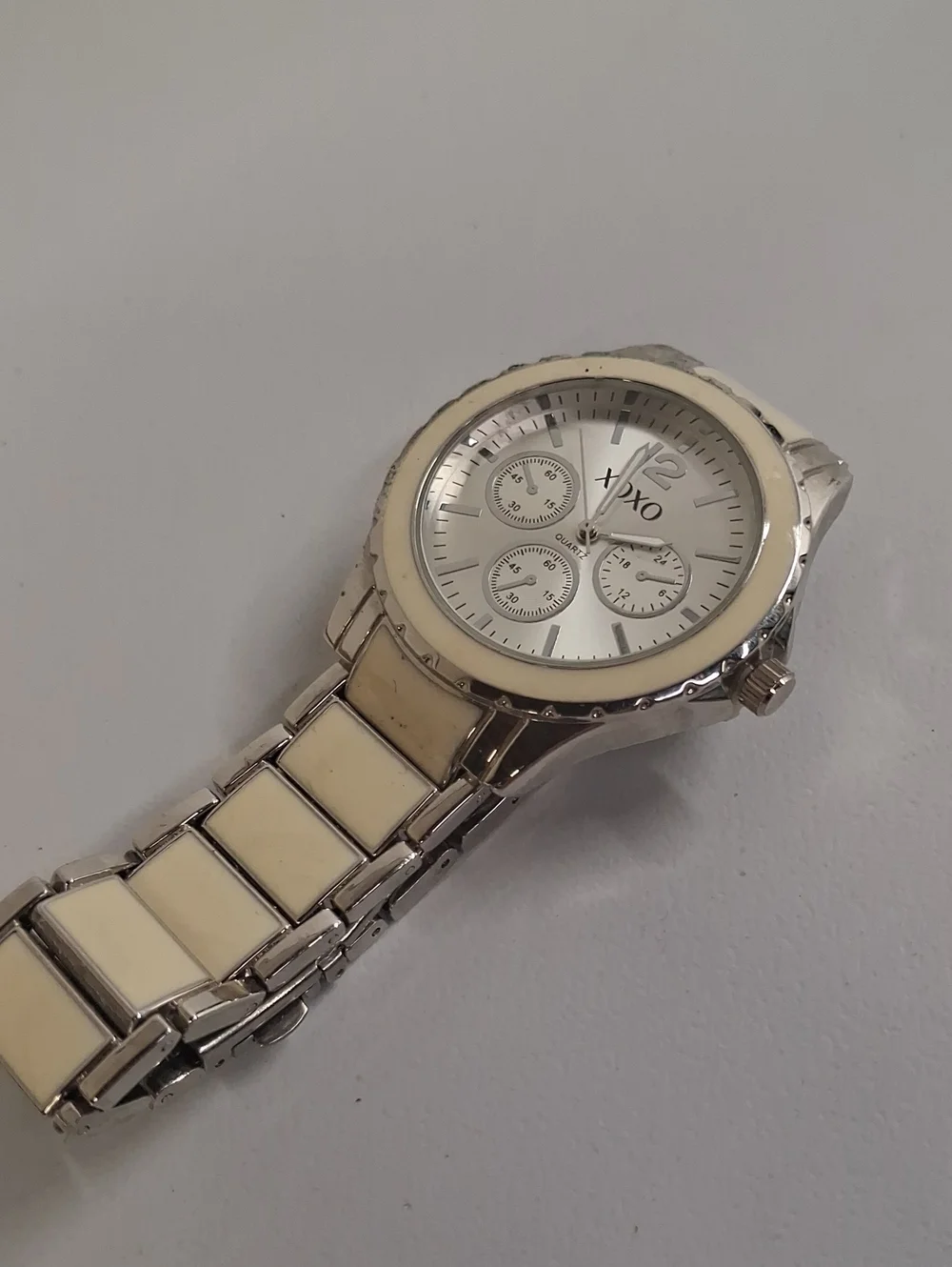 XOXO Ivory and Silver Women's Watch